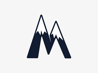 LETTER M 36daysoftype 36daysoftype13 graphic design lettering lettering logo logo logodesign mark mountains t shirt typogaphy typography t恤