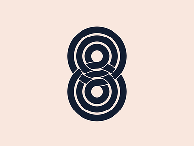 NUMBER 8 36daysoftype curves graphic design illustration knot lettering lines logo masks picoftheday t shirt typography t恤 vector