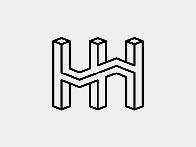 HH by madebyjames. app branding design graphic design icon illustration logo logo design logotype minimal monogram typography ui ux vector