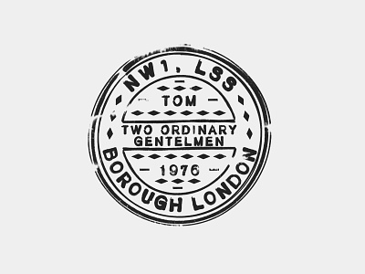 Two Ordinary Men. Borough London. branding design graphic design illustration logo logo design logotype london monogram pasta stamp street food typography vector