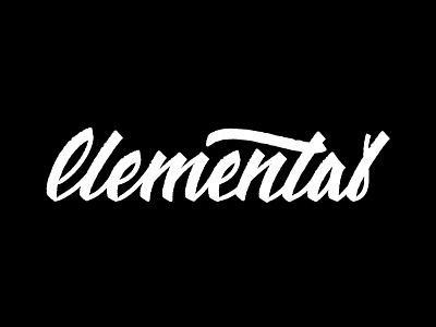 Elementals. branding calligraphy design elemental elementals graphic design hand lettering illustration lettering logo logo designer logotype typography vector