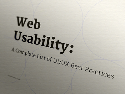 Best Practices of UX: Chapter 1 best practices interfaces ui usability ux web