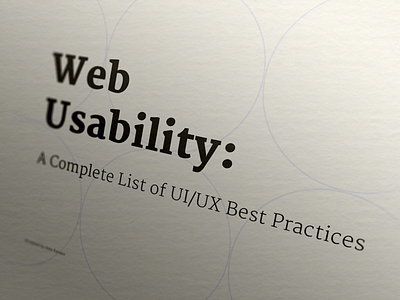 Best Practices of UX: Chapter 1