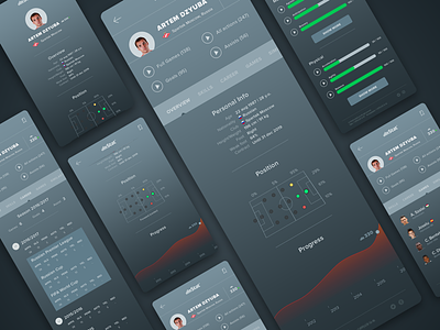 Football Stat App android football ios iphone mobile soccer sport ui ux