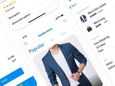 Online Store App for iOS & Android android clothes fashion ios iphone mobile sale store ui ux