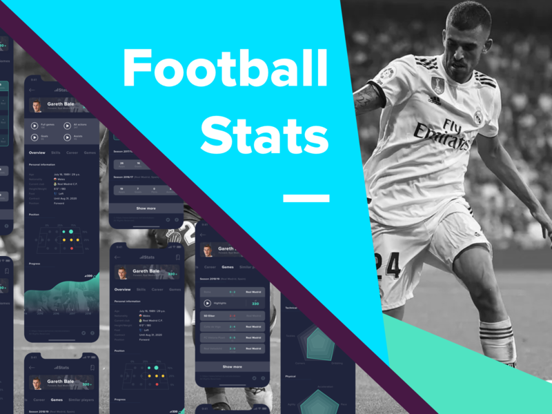 Football stats app (rethinking) by Alex Kataev 💬 on Dribbble