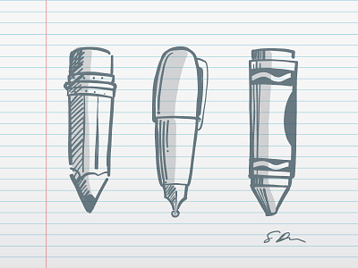 Writing Tools crayon pen pencil