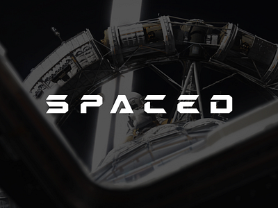 Spaced Logo Dribbble brand challenge design logo mars planets space travel ui ux visa website