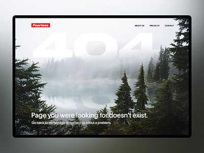 Page 404 404 background forest interface lake mountains reflection supreme ui ux water web