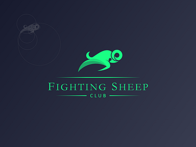 Fighting sheep Club design logo logodesign