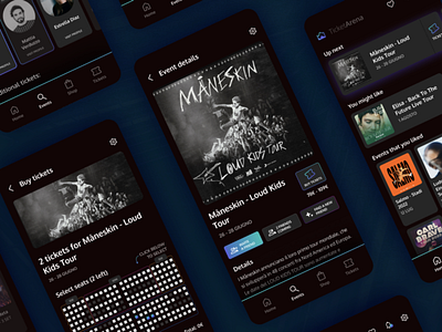 Live Music Venue • App concept app design graphic design ui ux