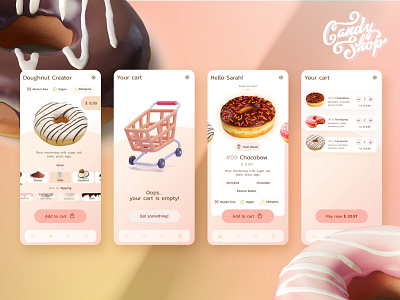 Doughnut Bakery • App concept app design graphic design ui