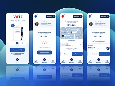 Register to Vote • UX/UI Design • App concept app design graphic design ui ux