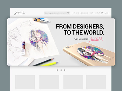 Web banner design for Gocase#2 banner branding ui ux visual design web