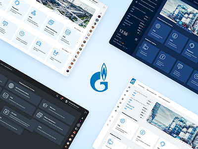 Gazprom corporate portal UI concept concept gazprom interface ui design user interface