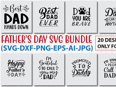 Fathers day svg Design bundle