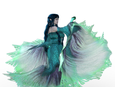 3d model water fairy