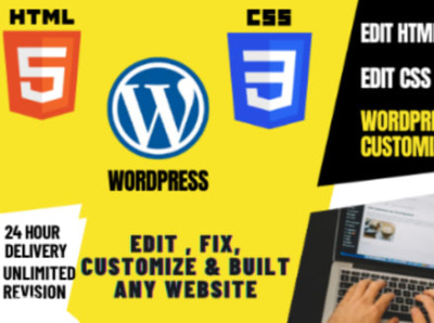 I will create, edit, fix, customize your wordpress website ai to html bloging website divi elementor figma to html fix wordpress fixing wordpress problem illustration landing page news portal photoshop psd to html redesign website web design website seo woocommerce wordpress wordpress issues wordpress problem wp bakery