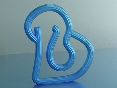 Letter B Typography Inspiration 36daysoftype blender blender3d blendercycles design typeface typography