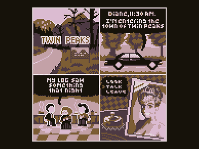 TWIN PEAKS pixel art game game design illustration pixel art twin peaks