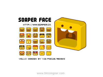 Soaper face icon emoji icon icon logo logo pixel