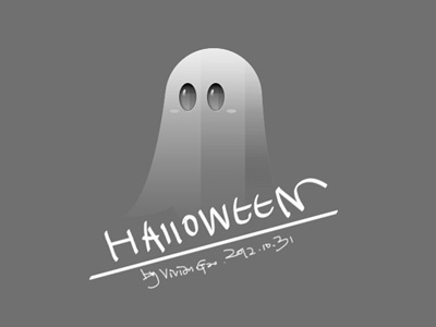 Happy Halloween! ghost halloween painting