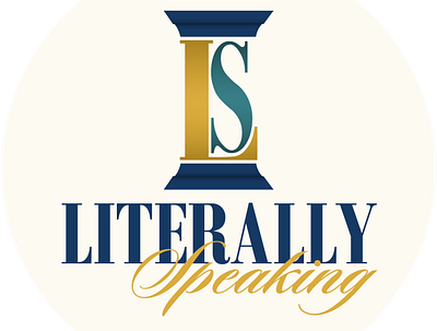 Literally Speaking Logo branding design graphic design logo