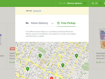 Delivery method choice - web version delivery choice design dribbble e commerce uxui