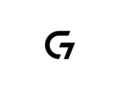 G7 brand clean color design logo minimalist mobile modern new simple young