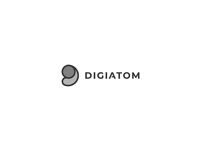 Digiatom branding clean design logo minimalist mobile modern design modern logo new simple young