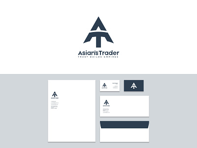 Asian's Trader branding clean color design logo minimalist mobile modern new simple