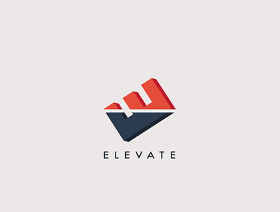 E L E V A T E brand clean color design logo minimalist modern new simple young