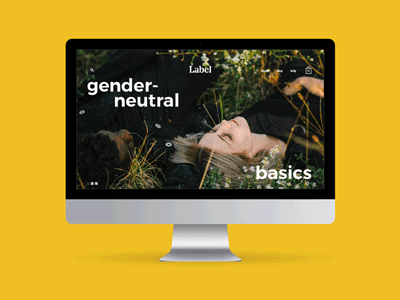 Label Website photography art direction branding website fashion