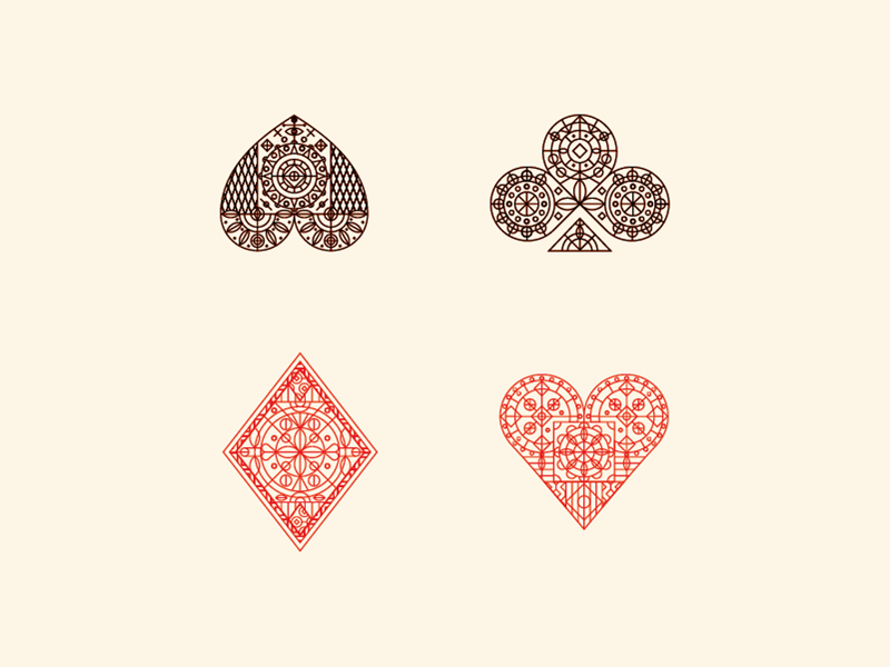 bitfloorsghost two playing cards 3 of hearts and 6 of spades and a pair  of darts