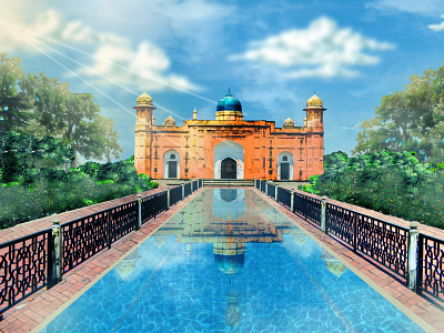 Lalbagh Fort photo manipulation