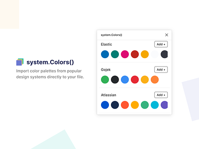 system.colors() brand colors design system figma plugin
