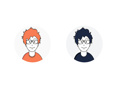 Personal Avatar Exploration avatar boy display geek human illustration picture portfolio vector