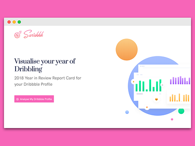 Swishhh data dribbble dribbble app visualisation web app year in review