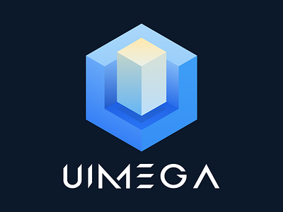 UIMEGA LOGO 3d 3d design dribbble hello hello dribbble logo