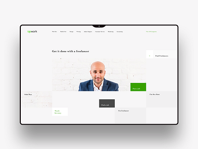 Upwork main page redesign android animation app application branding design desktop experience free freebie interface ios kit logo luxury mobile style ui ux web