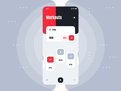 Workouts android app application design experience figma flat icon interface ios layout luxury minimal mobile sketch type typography ui ux vector