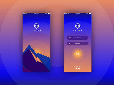 Clove UI Mockup #uiwarmup app design illustration logo typography ui ux vector web