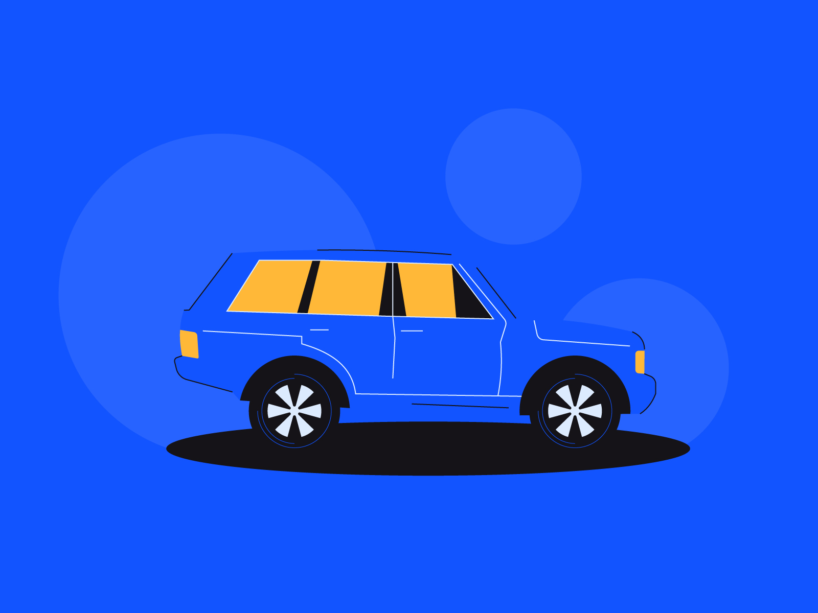 Blue Car SUV by Kauland Buchanan on Dribbble