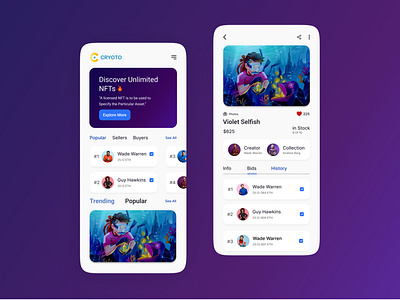 NFT APP Ui Design
