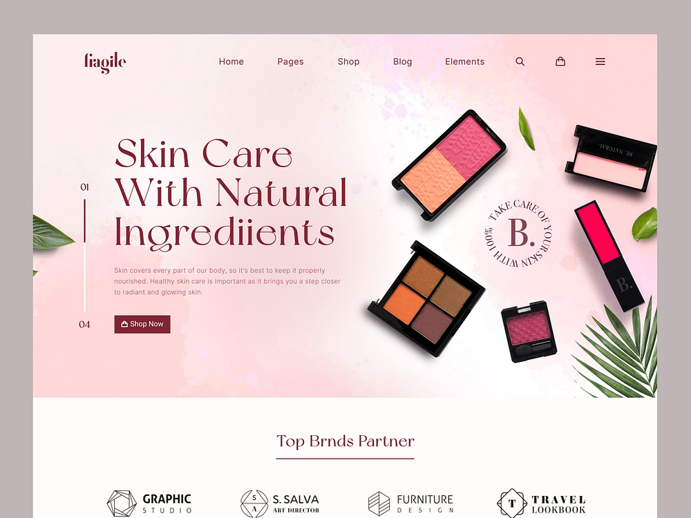 Skin Care Landing Page by Rasel Mahmud on Dribbble