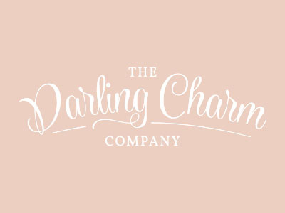 Charming Logo 3 braizen calligraphy charms jewelry logo pink script serif southern sweet vintage