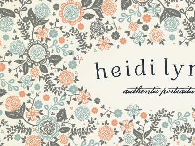 Heidi Lynne Concept 1 Snippet blue braizen floral flowers ivory lace navy peach serif vintage