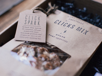 Spark Your Appetite braizen branding hangtag kraft paper lightning bolt packaging spark videographer