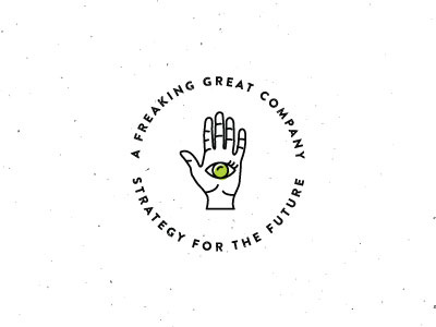Freaking Great Strategy braizen branding fortune hand icon illustration line drawing mystic palm palm reading strategy teller