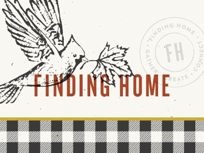 Finding Home Exploration blogger braizen branding cardinal diy home illustration logo design maple leaf maple syrup plaid